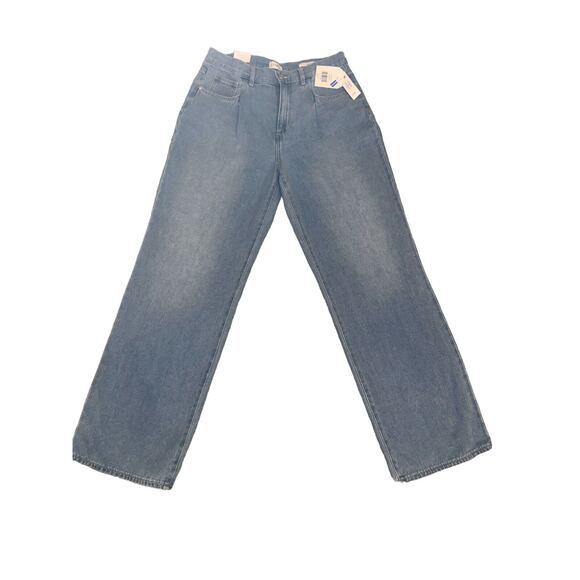 Women's Wonderly High Rise Wide Leg Light Blue Denim Jeans- Size 10R NWT Belk - Picture 1 of 10
